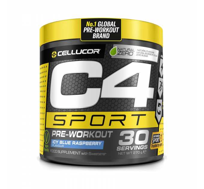 C4 Sport Pre-workout - 288g Ice Blue Raspberry