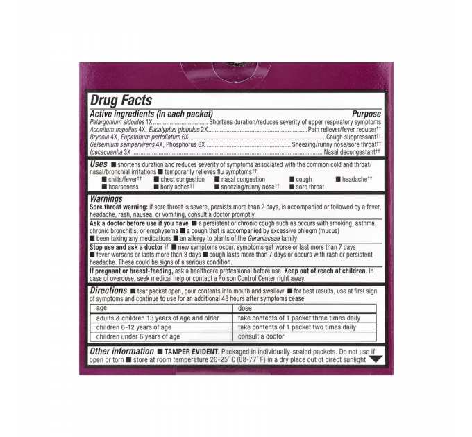 Umcka Cold & Flu Berry Fastactv - 10x.912g