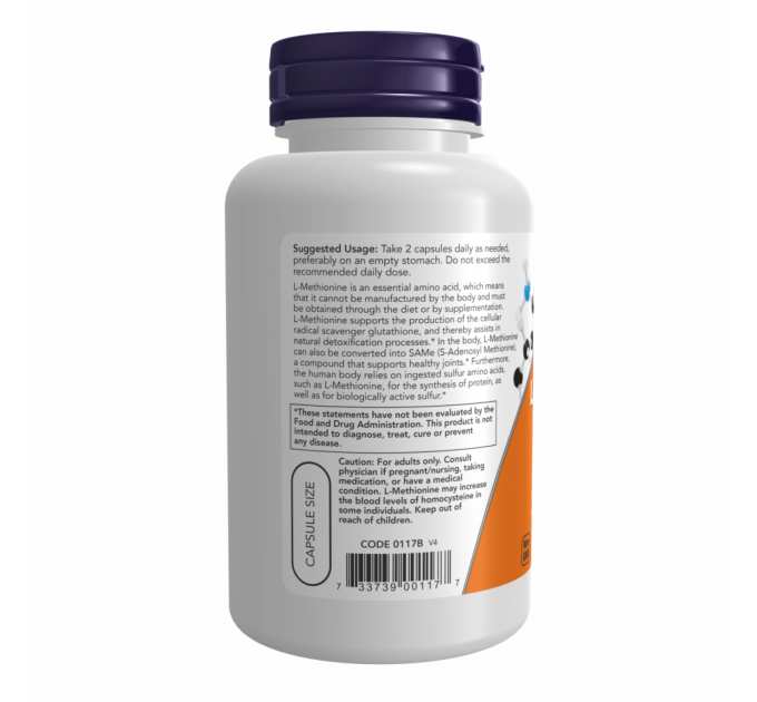 L-Methionine 500mg - 100 caps