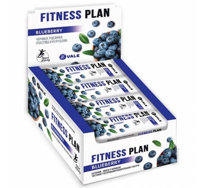 Fitness Plan Muesli Bar - 30x25g Bluberry