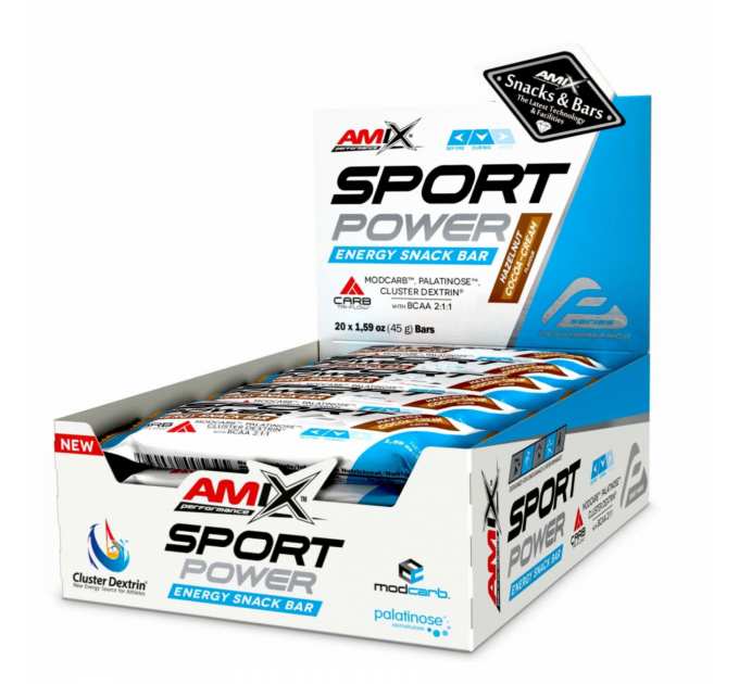 Sport Power Energi Snack Bar - 20x45g Hazelnut Cocoa-Cream