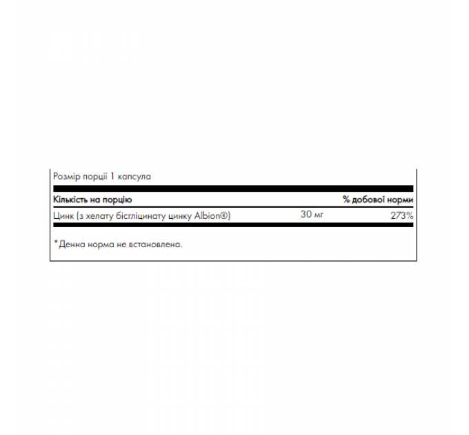 Albion Zinc 30 mg - 90 cap