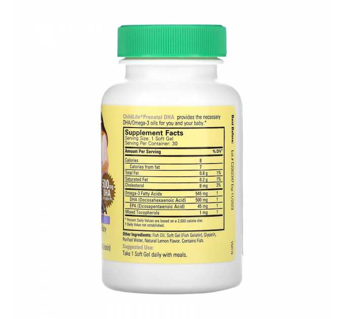 Prenatal DHA - 30 softgels