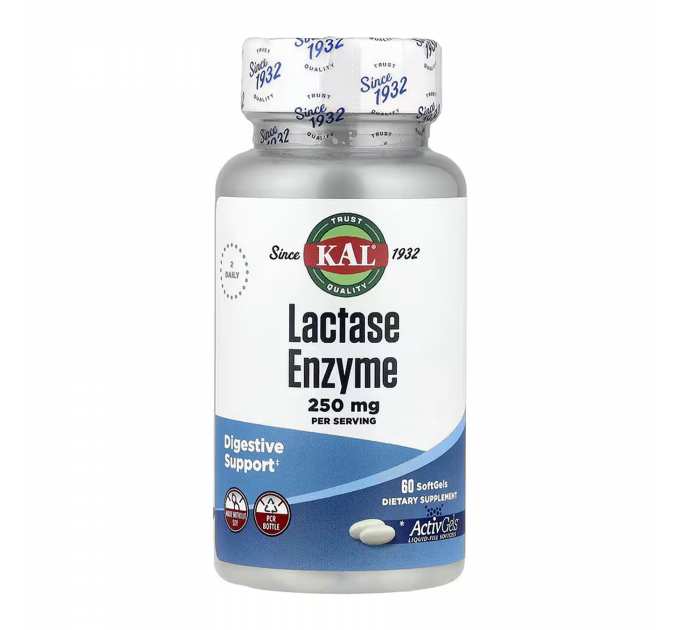 Lactase Enzyme 250mg - 60 softgels
