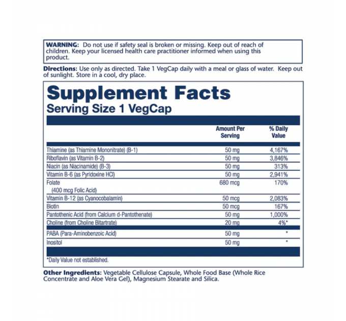 Vitamin B-Complex 50mg - 50 vcaps