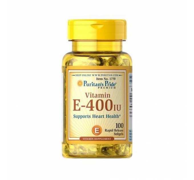 Vitamin E-400 iu Naturally Sourced - 100 Softgels