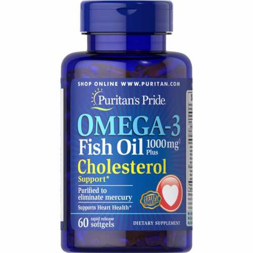 Omega-3 Fish Oil Plus Cholesterol Support - 60 Softgels