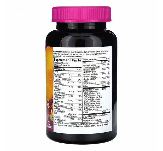 Women's Premium Gummies Multivitamin - 75 gummies