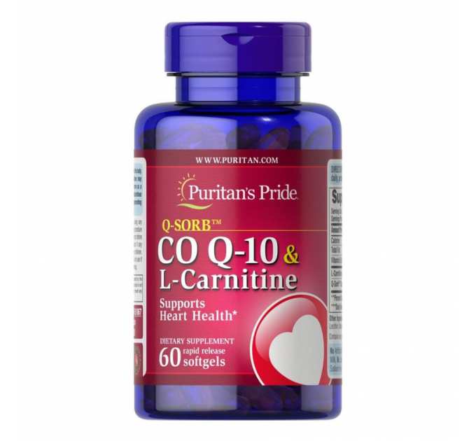 Q-SORB™ Co Q-10 30 mg plus L-Carnitine 250 mg - 60 Softgels