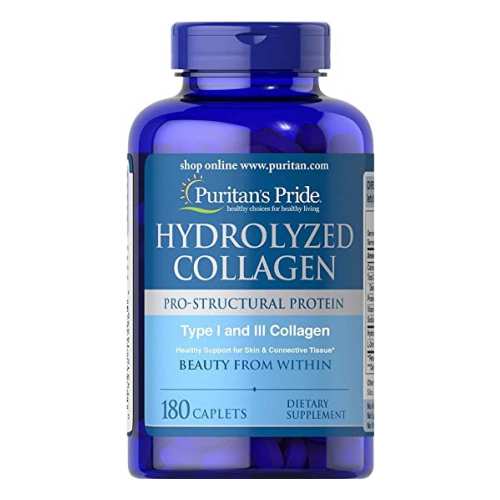 Hydrolyzed Collagen Pro - Structural Protein Type 1 and 3 Collagen - 180caps