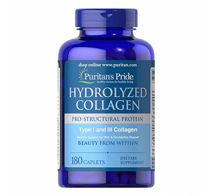 Hydrolyzed Collagen Pro - Structural Protein Type 1 and 3 Collagen - 180caps