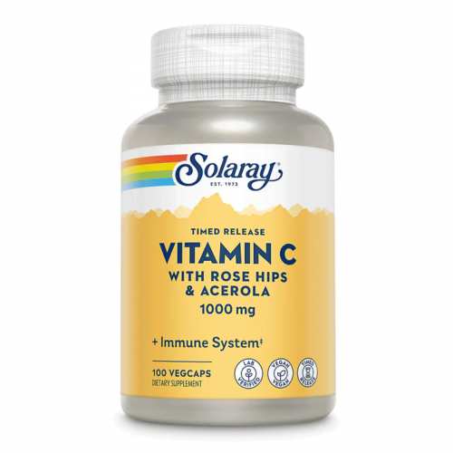 Vitamin C with Rose Hips & Acerola 1000mg - 100 vcaps (Пошкоджена банка) Vitamin C with Rose Hips & Acerola 1000mg - 100 vcaps (Пошкоджена банка)