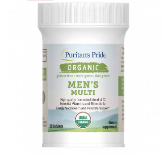 Organic Men`s Multi - 30 Tablets