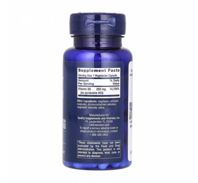 Vitamin B6 250 mg - 100 vcaps