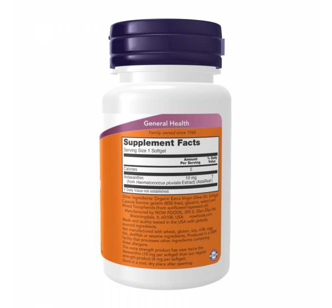 Astaxanthin Extra Strength 10mg - 30 softgels
