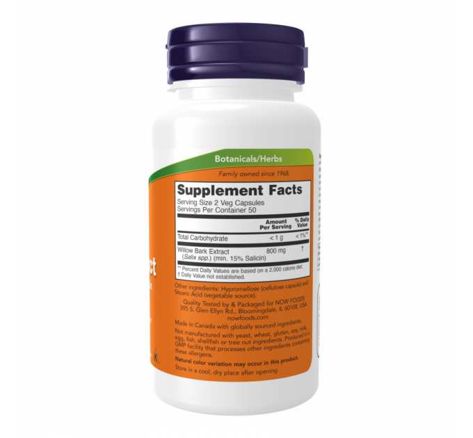 Willow Bark Extract 400mg - 100 vcaps