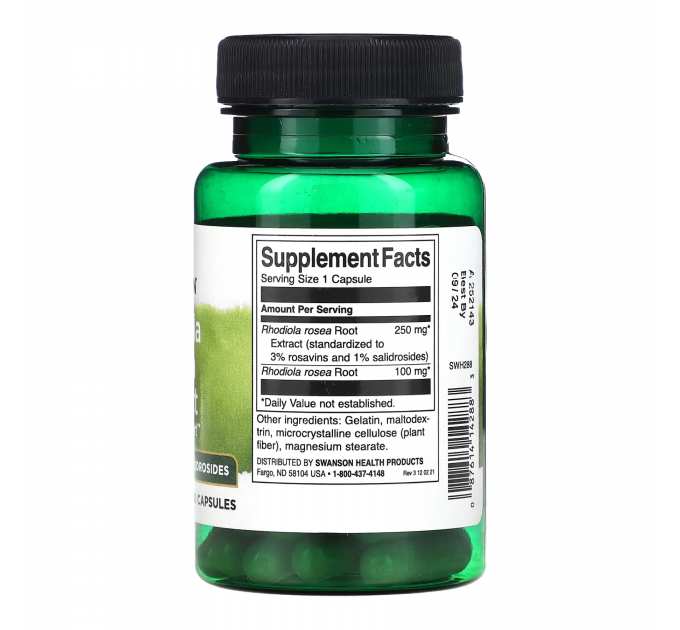 Rhodiola Rosea Extract - 60 caps
