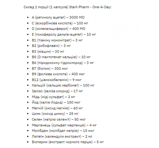 Stark One-a-Day - 60tab
