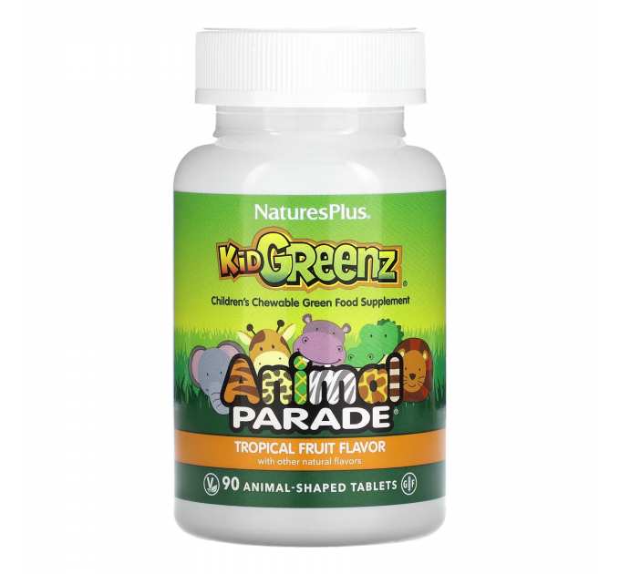 Animal Parade KidGreenz – 90 tabs Tropical Fruit