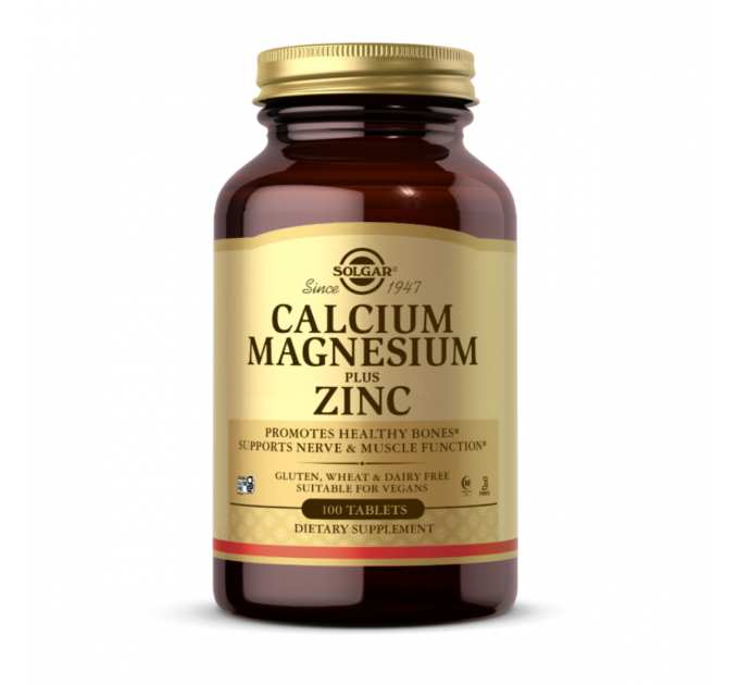Calcium Magnesium Plus Zinc - 100 tabs