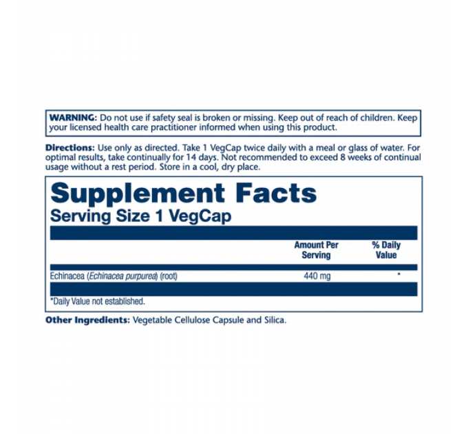 Echinacea Purpurea Root 440mg - 100 vcaps