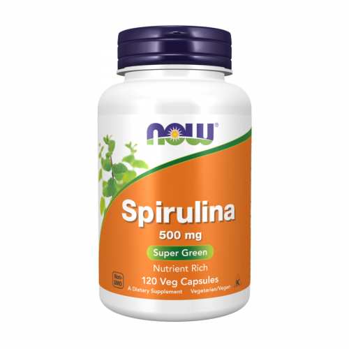 Spirulina 500 mg - 120 vcaps (Пошкоджена етикетка)