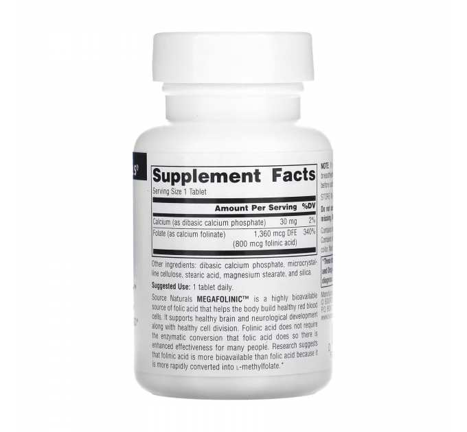 MegaFolinic™ 800mcg - 120 tabs