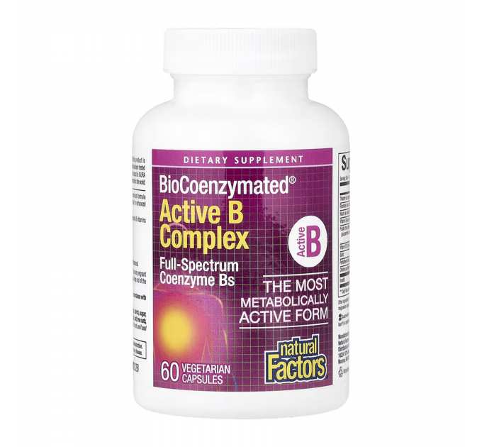 BioCoenzymated Active B Complex - 60 caps