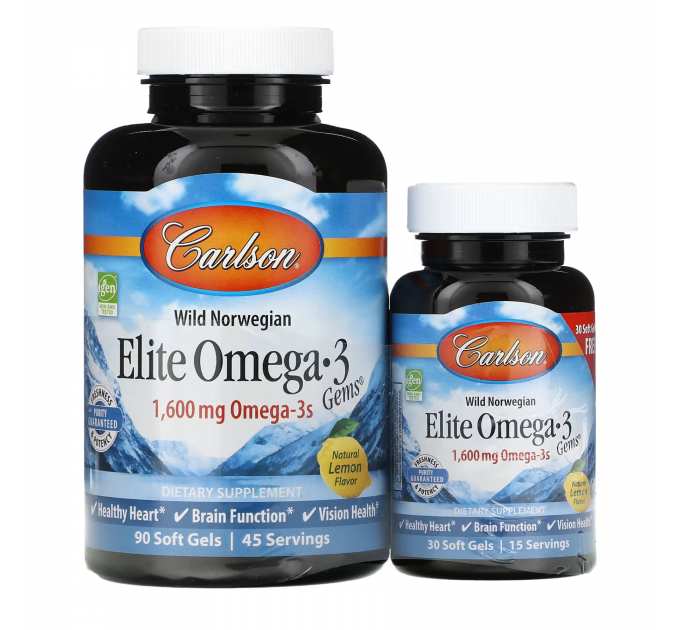 Elite Omega-3 Gems - 90+30 softgels
