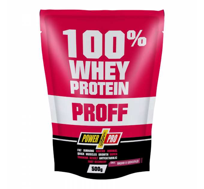 100% Whey Protein Proff - 500g Chocolate Cherry