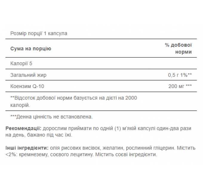 CO Q-10 200mg - 120softgels
