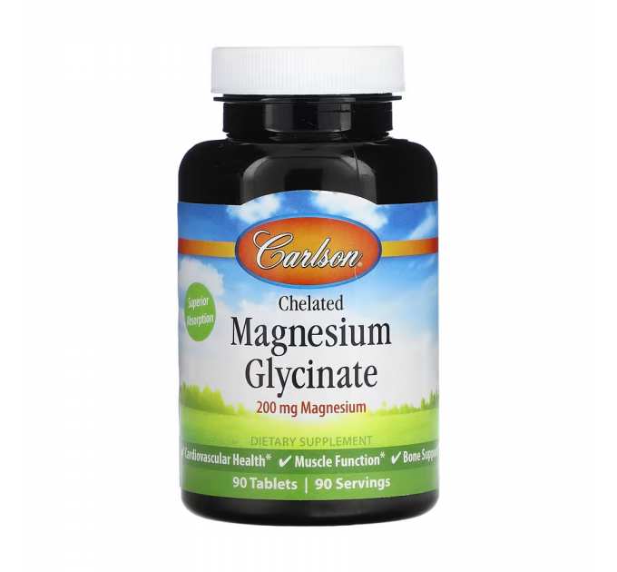 Chelated Magnesium Glycinate - 90 tabs