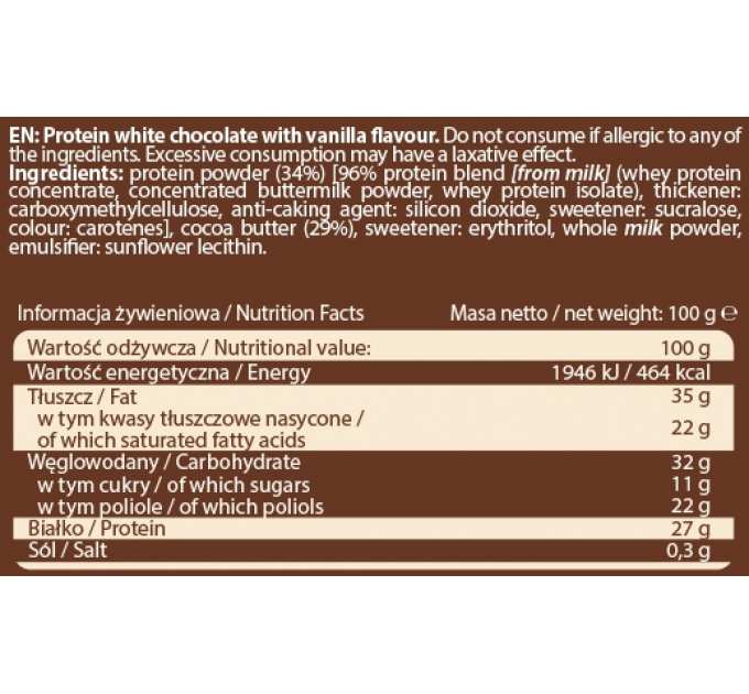 Protein Chocolate - 100g Milk Flavour