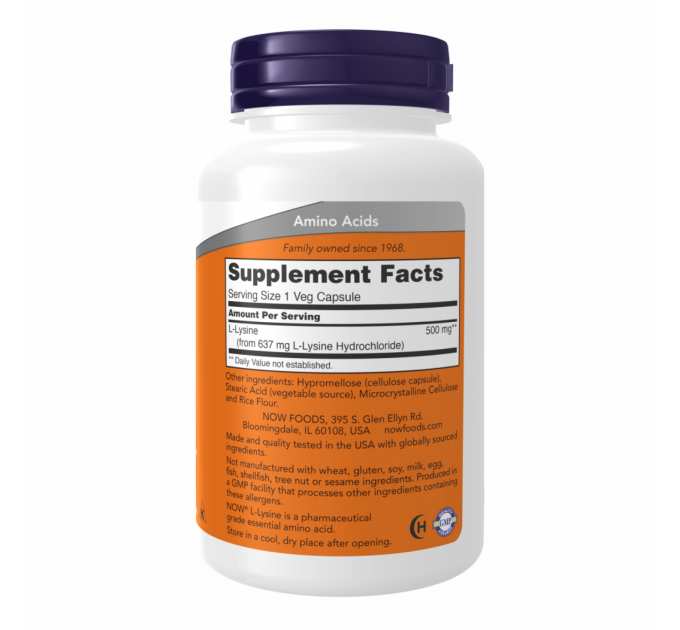 Lysine 500mg - 100 vcaps