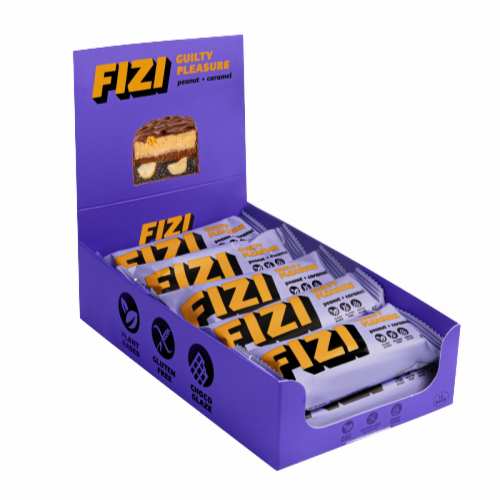 FIZI Chocolate Bar - 10х45g Peanut-Caramel (Пошкоджена упаковка)