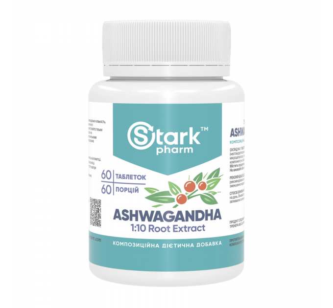 Ashwagandha 1:10 Root Extract 500mg - 60 tabs