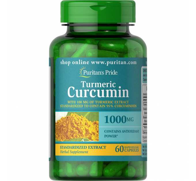 Turmeric Curcumin 1000 mg with Bioperine 5 mg - 60 caps