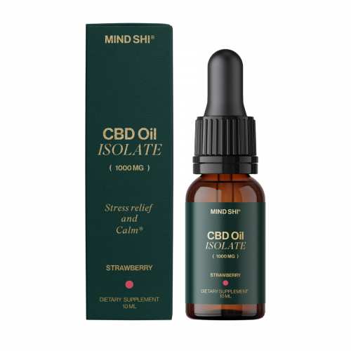 CBD Oil Isolate 1000 mg Strawberry - 10 ml (10+2 в подарунок!)