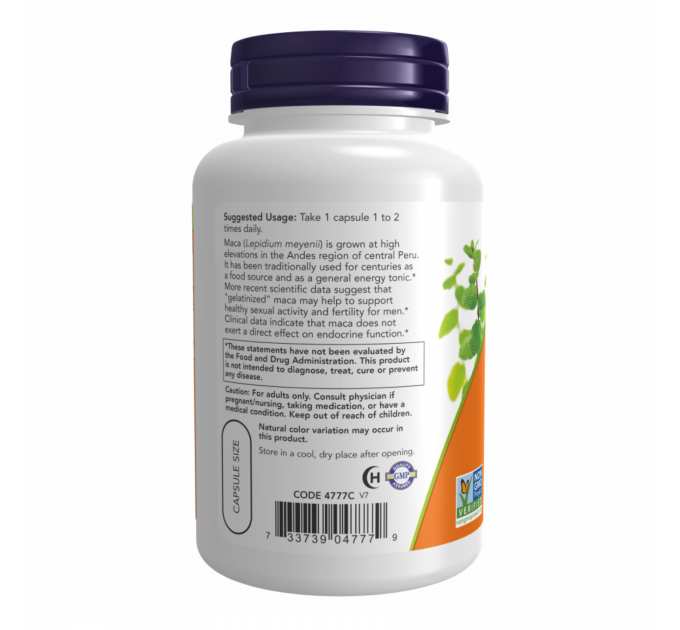 Maca 750mg - 90 vcaps