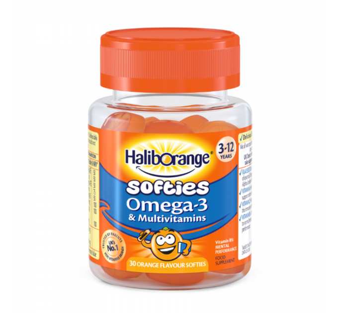 Softies Omega-3 & Multivitamin - 30 softgels Orange