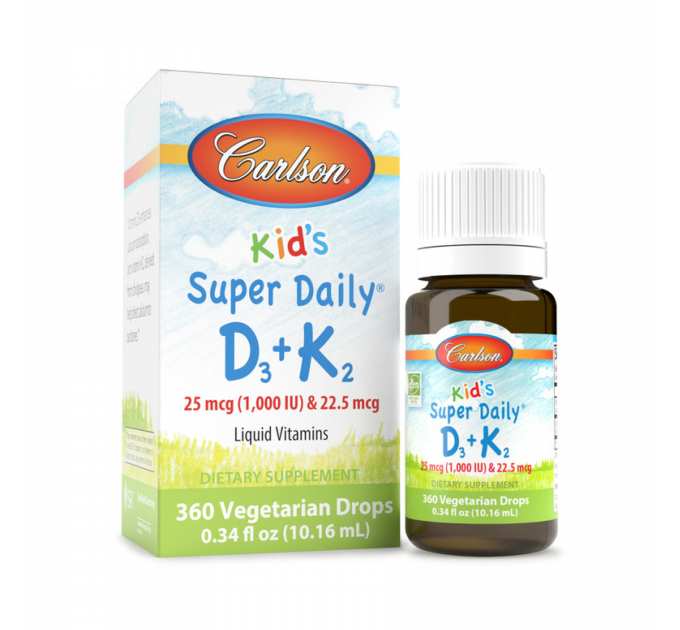 Kids Super Daily D3+K2 - 360 drops