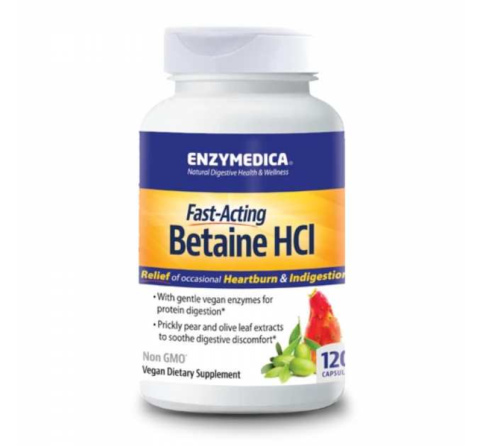 Betaine HCI 600mg - 120 caps