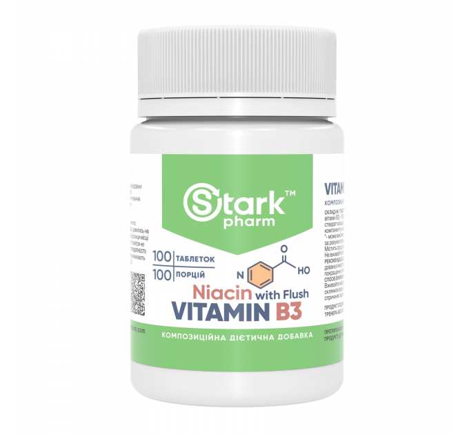 Vitamin B3 Niacin - 100 caps