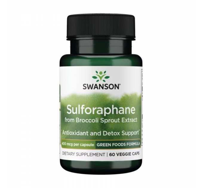 Sulforaphane from Broccoli Sprout Extract 400 mcg - 60veg caps