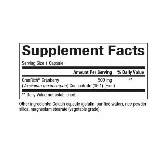 Super Strength Cranberry Concentrate 500mg - 90 caps