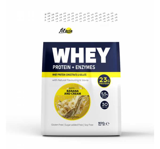Whey - 900g Banana and Cream (Пошкоджена упаковка)