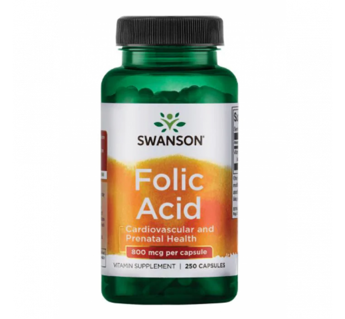 Folic Acid 800 mcg - 250 Caps