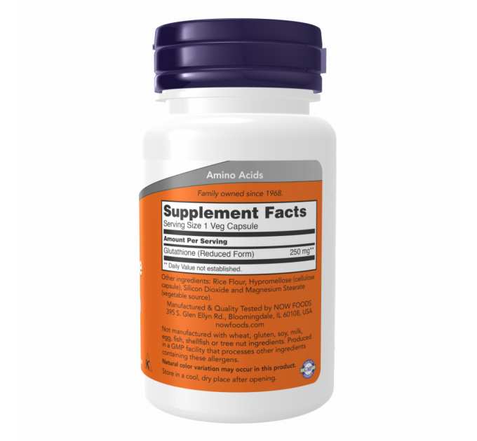Glutathione 250mg - 60 vcaps