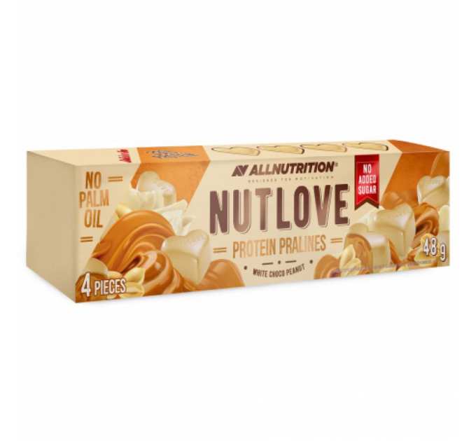 Nut Love 4Pieces - 48g White Choco Peanut (Поштучно)