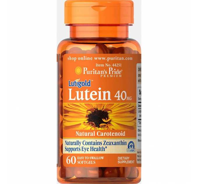 Lutein 40 mg with Zeaxanthin - 60 Softgels